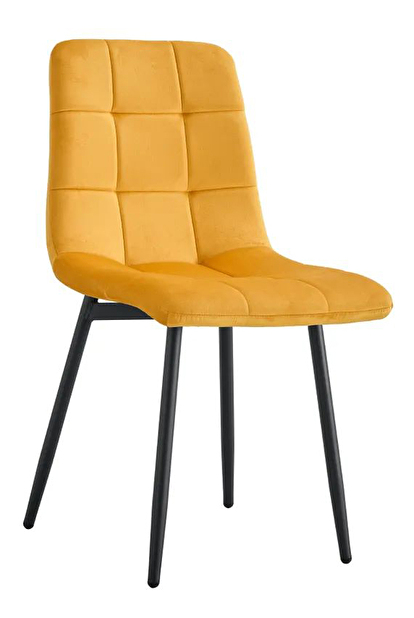 Jídelní židle Rameta Typ 3 J06-HLR-41 (žlutá + černá)