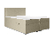 Manželská postel Boxspring 140 cm Morcano (béžová) (s úložným prostorem)