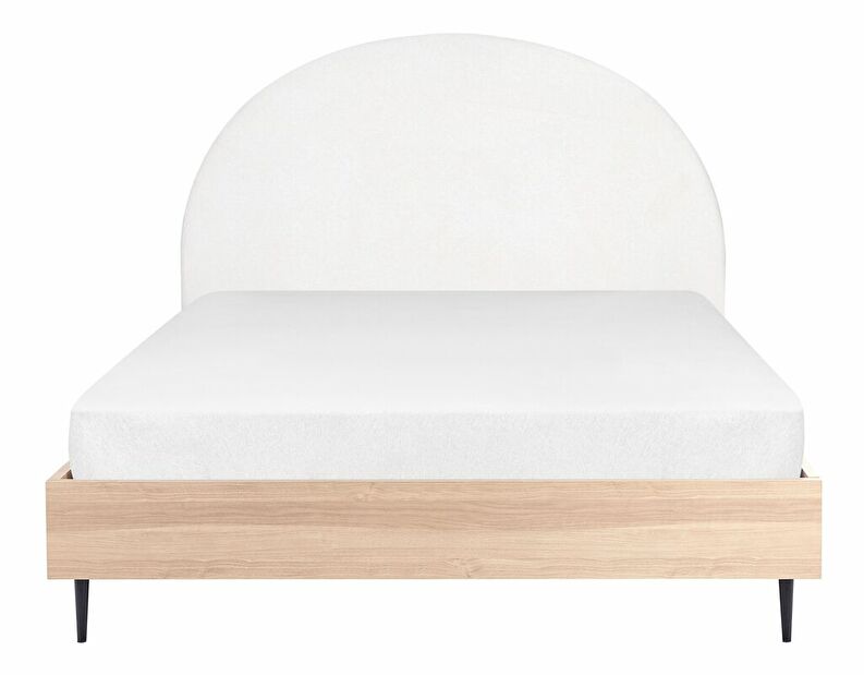 Manželská postel 160 cm Milza (bílá)