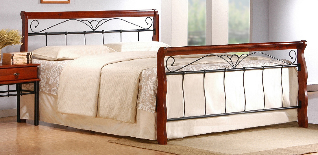 Manželská postel 160 cm Veronica 160 (s roštem)