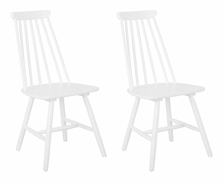 Set 2ks. jídelních židlí Burank (bílá)