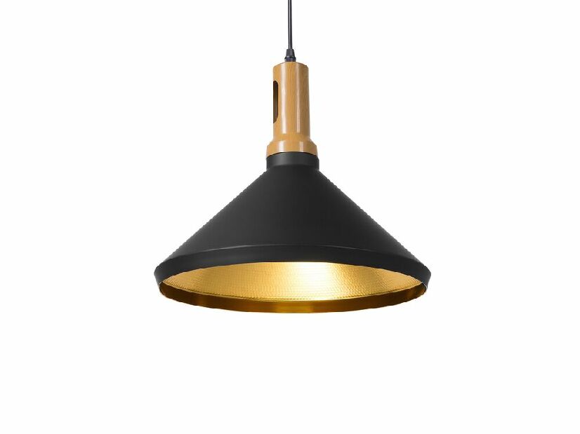 Závěsná lampa Lidar (černo-zlatá)