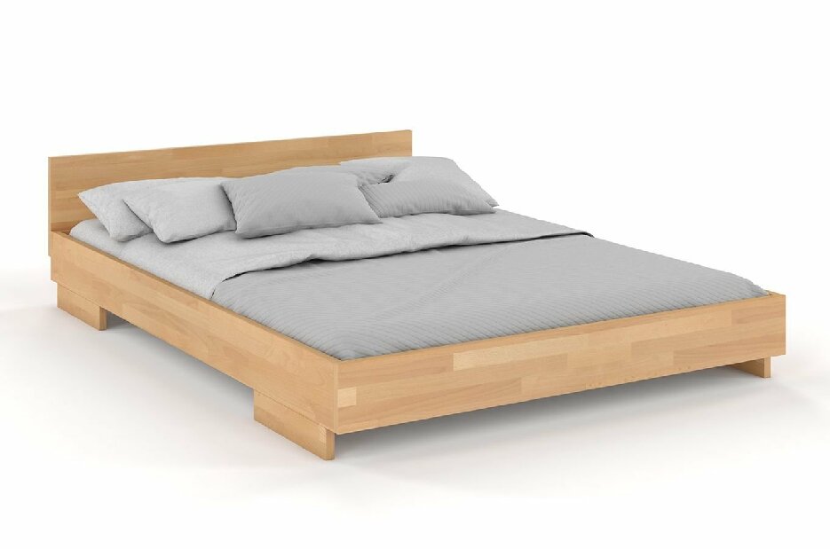 Manželská postel 160 cm Naturlig Larsos (buk)