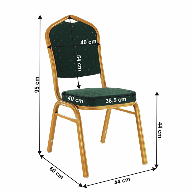Kancelářská židle Zitka (zelená)