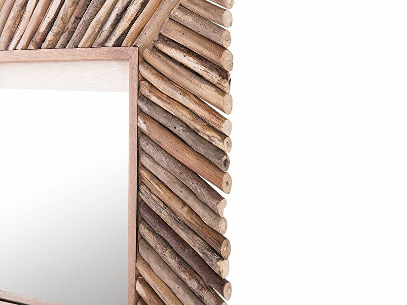 Nástěnné zrcadlo Kanza (světlé dřevo)