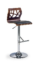 Barová židle Haydee (ořech + černá)