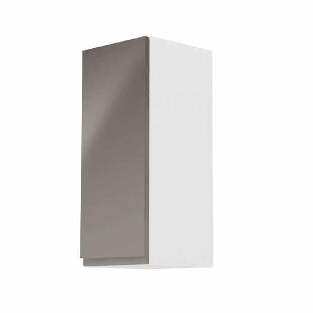 Horní kuchyňská skříňka G30 Aurellia (bílá + lesk šedý) (L)