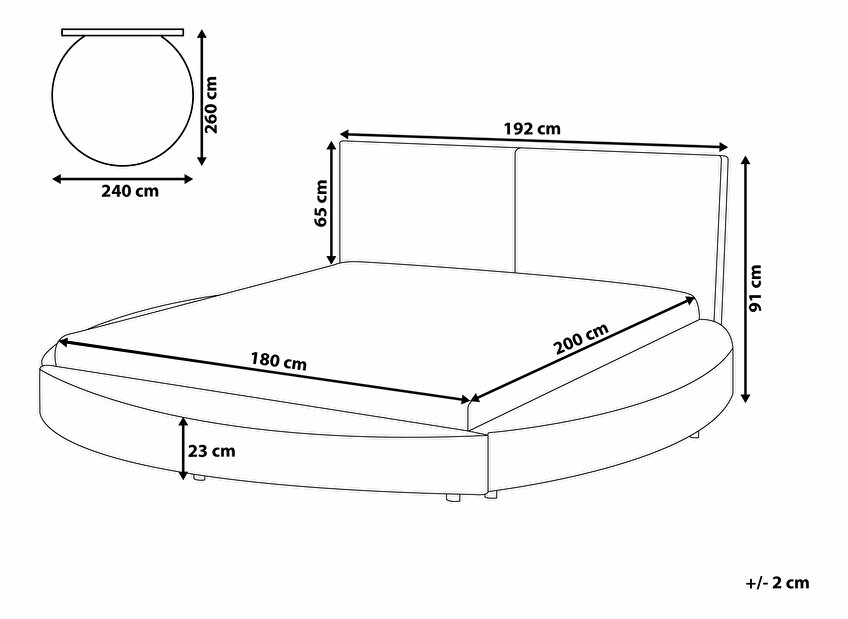 Manželská postel 180 cm LOMA (s roštem) (červená)