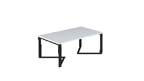 Konferenční stolek Ganvo (bílá) *výprodej