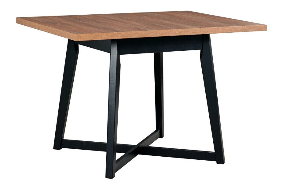 Jídelní stůl Ouida 1 L (dub stirling + černá) (pro 4 osoby)