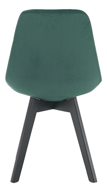 Jídelní židle Blanche (emerald + černá)