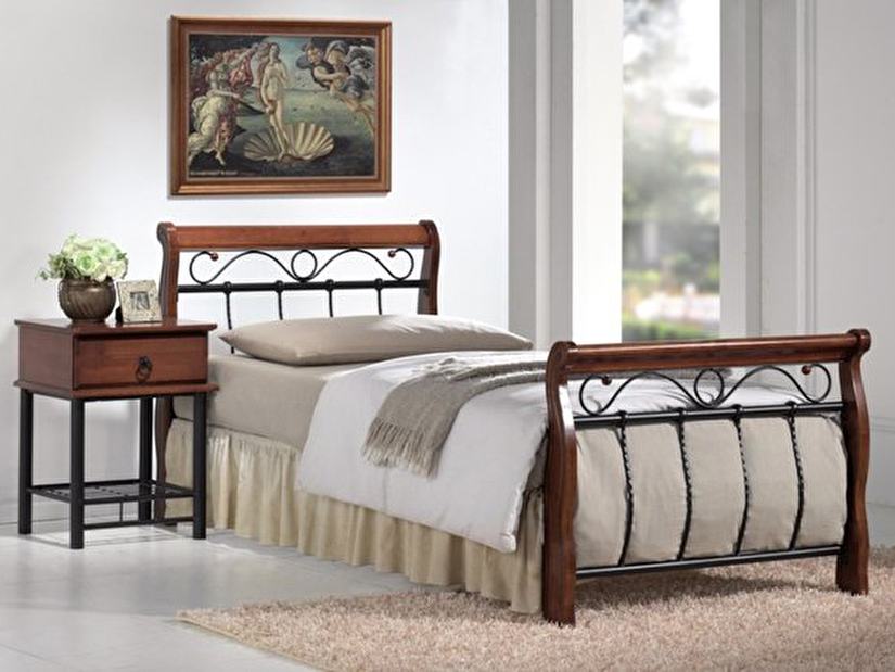 Jednolůžková postel 90 cm Venecja A (s roštem) *výprodej