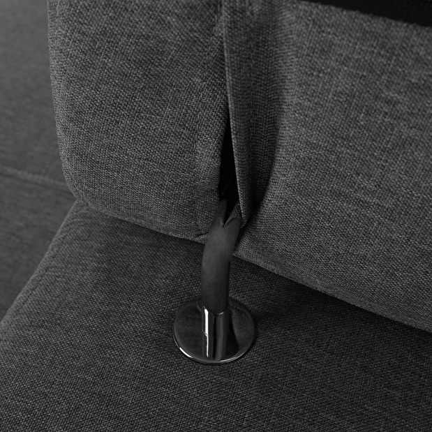 Rohová sedačka Gello (černá + šedá) (L)