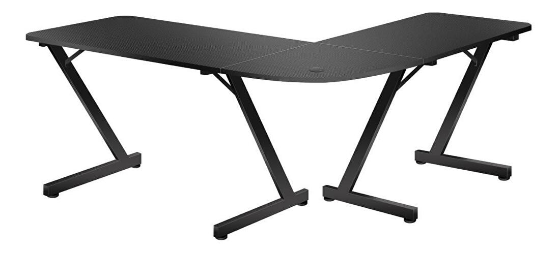 Rohový PC stolek Hyperion 7.0 (černá)