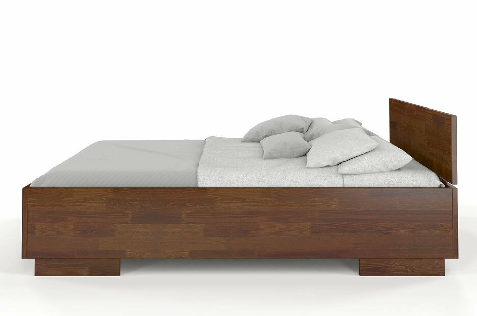 Manželská postel 160 cm Naturlig Larsos High (borovice)