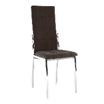 Jídelní židle Adore (tmavě hnědá + kov)