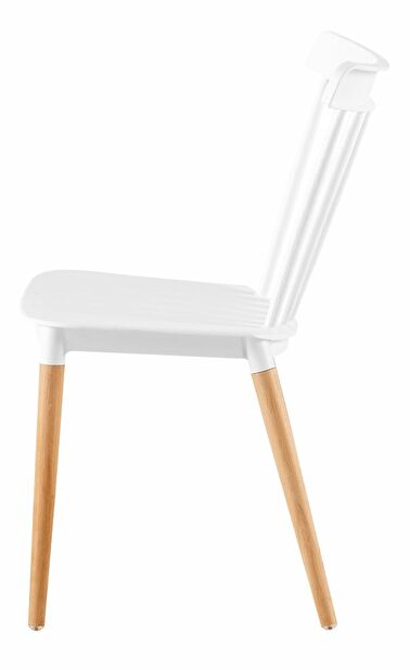 Jídelní židle COSIMA (bílá + buk)