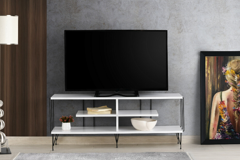 TV stolek/skříňka Elza (Bílá)