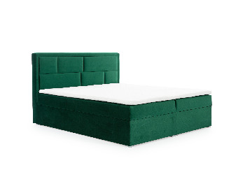 Manželská postel Boxspring 180 cm Menera (zelená)