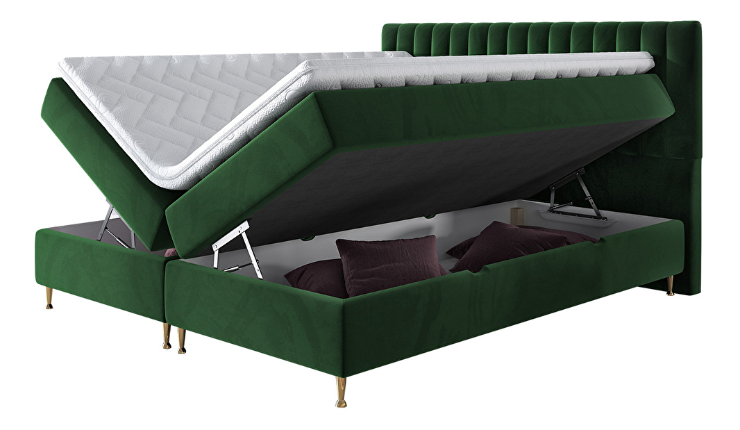 Kontinentálni postel 160 cm Ratel (béžová) *výprodej