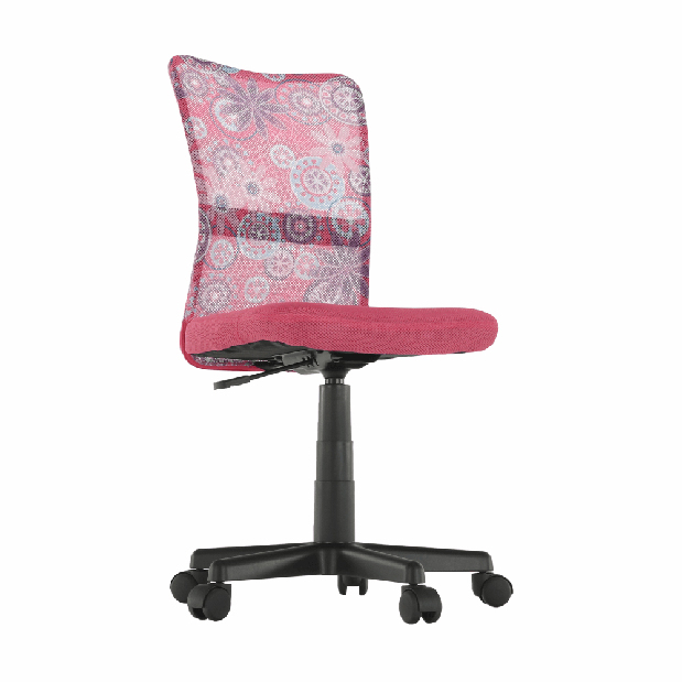 Dětská otočná židle Gofry (růžová)