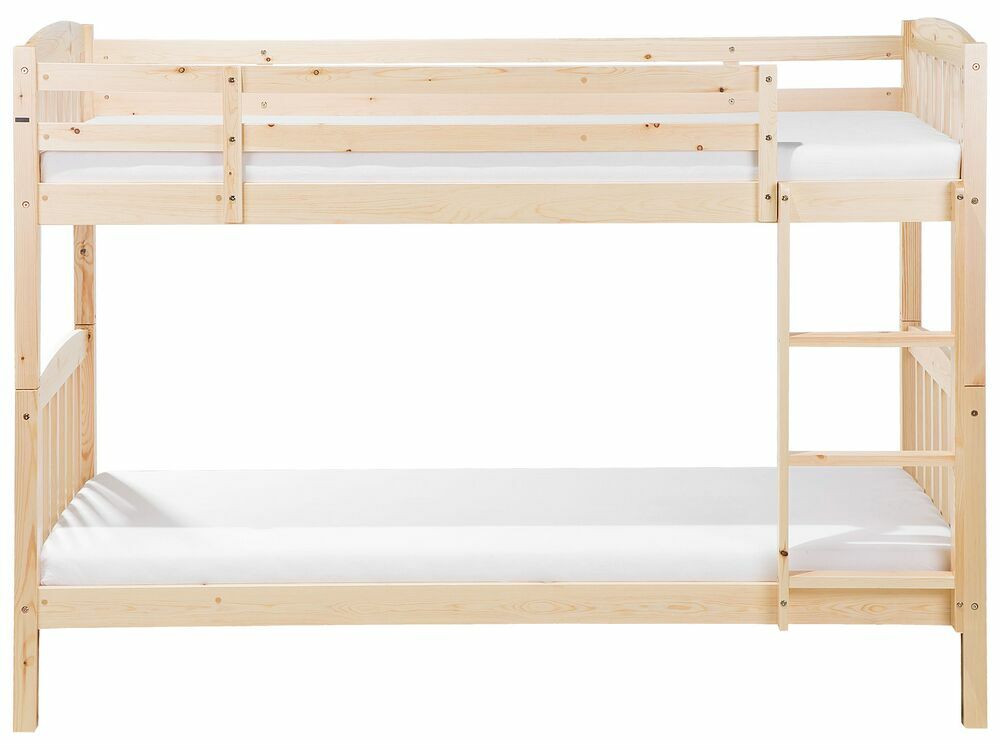 Patrová postel 90 cm REWIND (s roštem) (světlé dřevo)