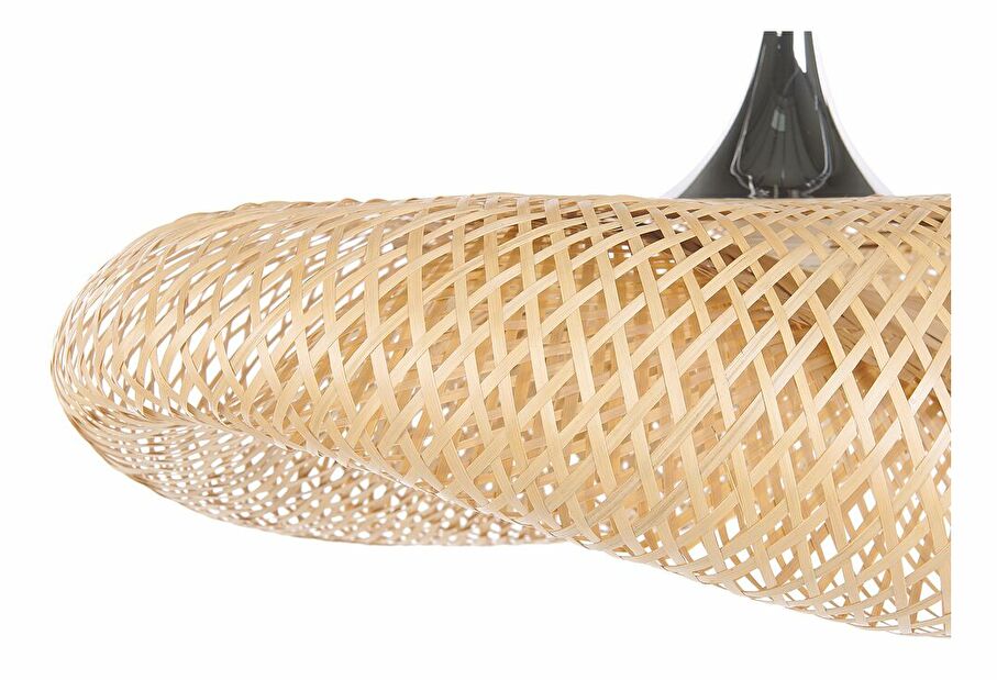 Závěsná lampa BANN (bambus) (světlé dřevo) (malá)