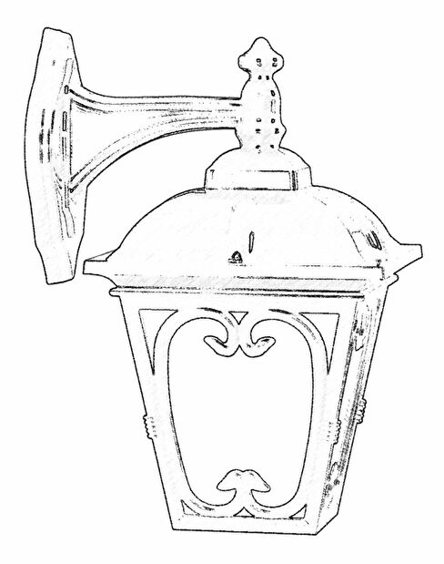 Venkovní nástěnné svítidlo Bramwell (černá)