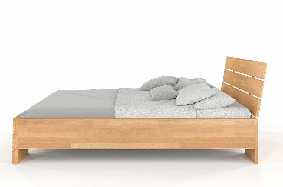 Manželská postel 160 cm Naturlig Lorenskog High (buk)