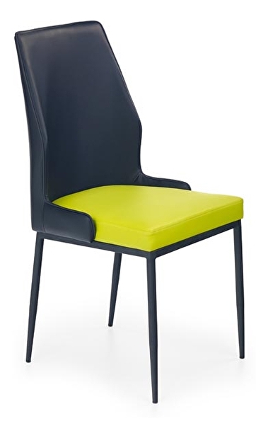 Jídelní židle K199 černo-limetková