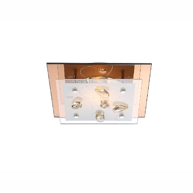 Stropní/nástěnné svítidlo LED Ayana 40412 (moderní/designové) (jantar + opál)