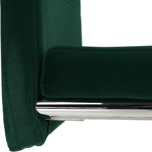 Jídelní židle Canary NEW (smaragdová + světlé šitie)