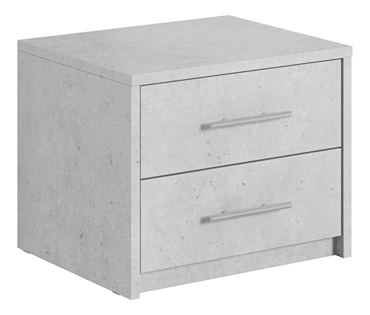 Noční stolek Atalen (šedý beton)