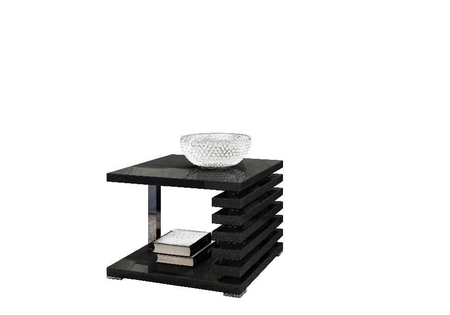 Konferenční stolek Kyram 2 (lesk černý)