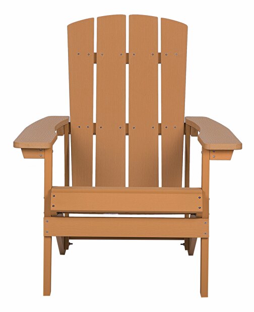 Zahradní židle Adack (světlé dřevo)