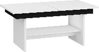 Konferenční stolek Dalston Bílá + černá