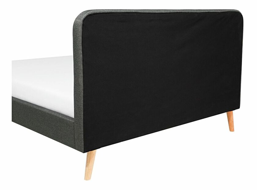 Manželská postel 160 cm ROME (s roštem) (tmavě šedá)