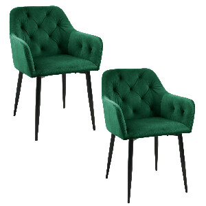Jídelní židle Satya (tmavě zelená)
