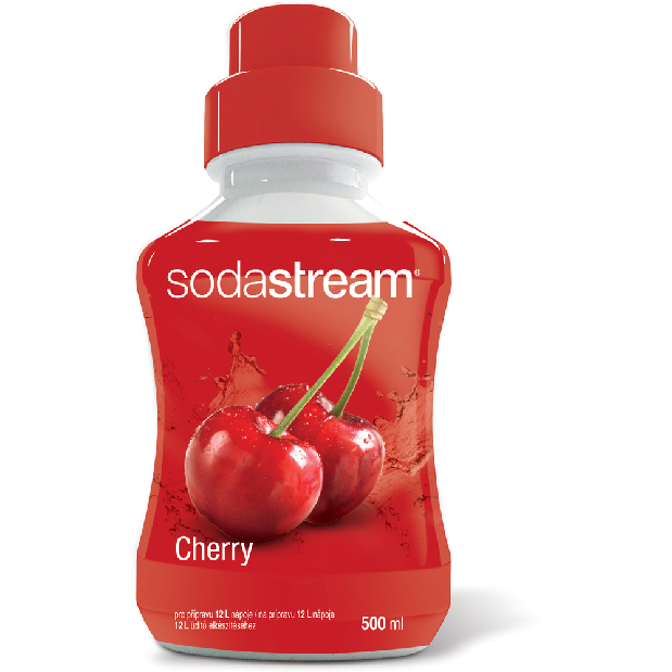 Sirup Sodastream TŘEŠEŇ 500ml (bílá/červená)