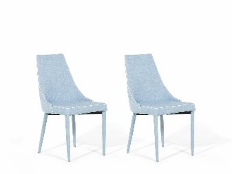 Set 2 ks. jídelních židlí CAMARILO (modrá)