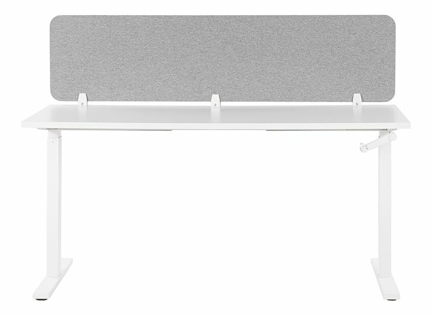 Přepážka na pracovní stůl 180x40 cm Whitley (světle šedá)