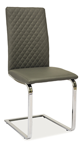 Jídelní židle H-370 (ekokůže šedá)