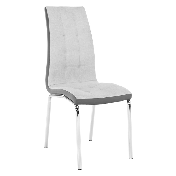 Jídelní židle Gerda new (světlešedá + tmavě šedá)