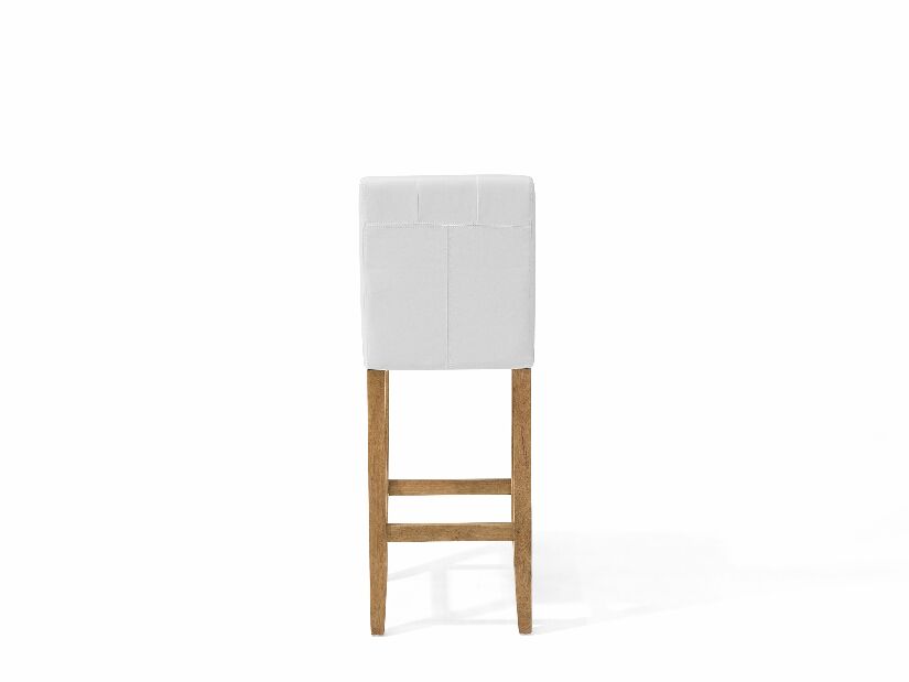 Barová židle MATON (syntetická kůže) (bílá)