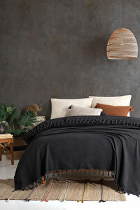 Přehoz na postel 200 x 230 cm Sydney (černá)