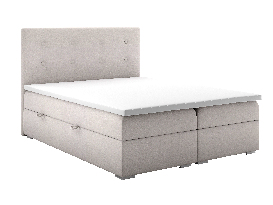 Manželská postel Boxspring 140 cm Rinoletto (béžová) (s úložným prostorem)