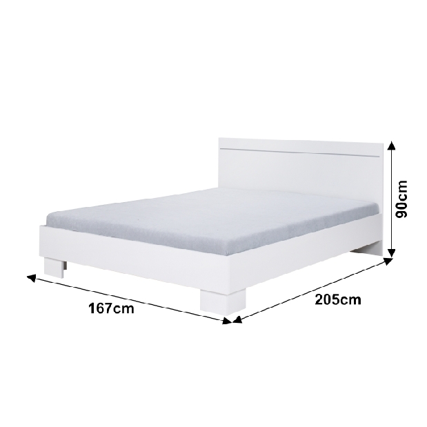 Manželská postel 160 cm Ikron