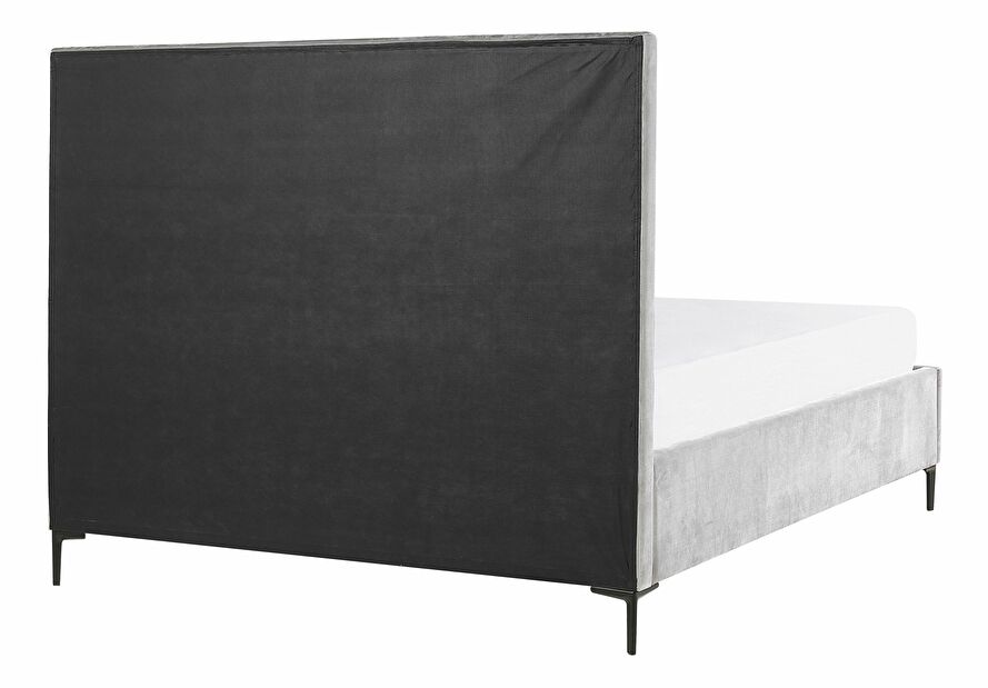 Manželská postel 160 cm SANAZA (šedá) (s roštem)