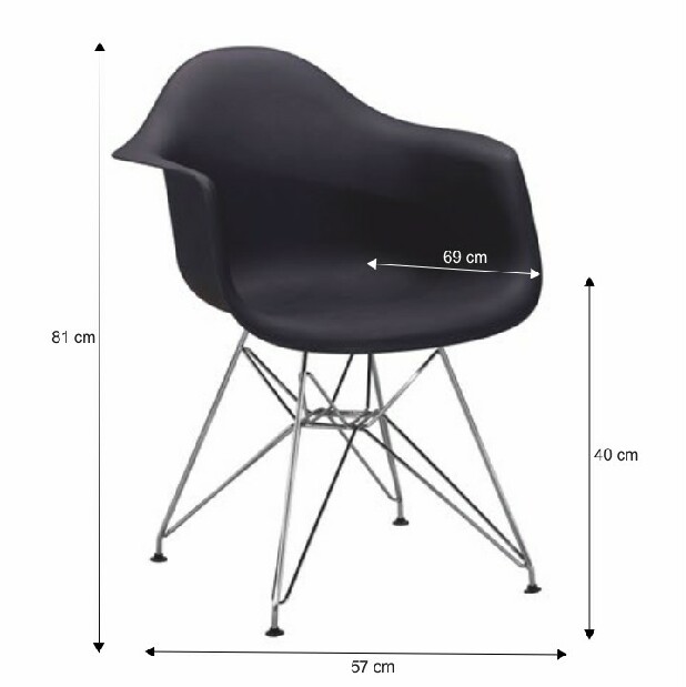 Jídelní židle Feman new (černá)