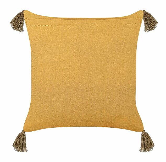Sada 2 ozdobných polštářů 45 x 45 cm Rheumy (žlutá)